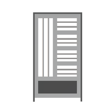 Cargar imagen en el visor de la galería, Puerta de metal Contemporáneo | Soldura